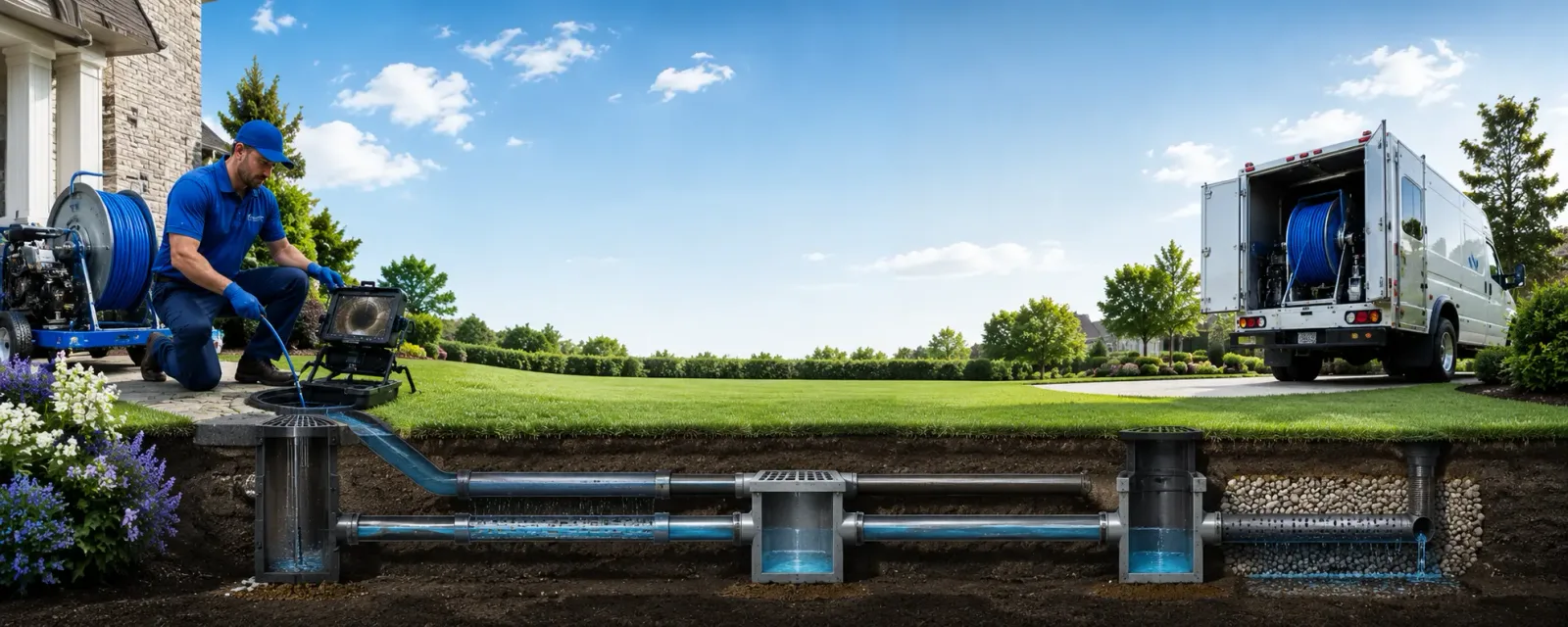 Outdoor drain cleaning information for Doyle, CA
